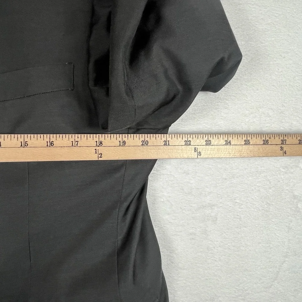 Profile Black Men's Slim Fit 42R Dark Grey Sport Coat Blazer Jacket Poly Blend